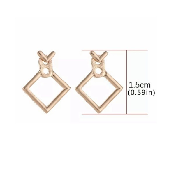NEW Geometric Jacket Earrings - Picture 3 of 6